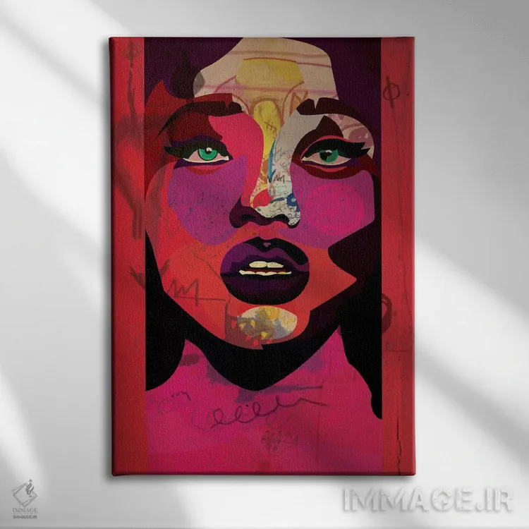 تابلو دکوراتیو زیبایی کک مکی اثر دای کریس آرت - نمای روبهرو روی دیوار