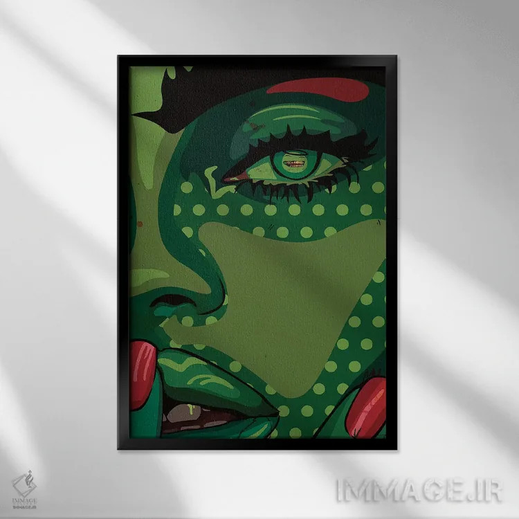 تابلو دکوراتیو تماشای مالوجی اثر دای کریس آرت - نمای قابدار مشکی