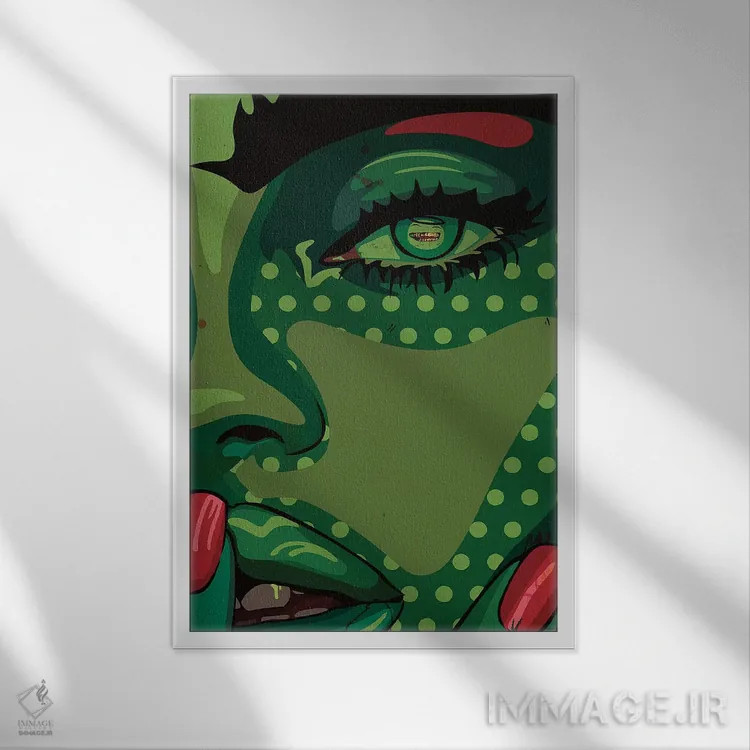 تابلو دکوراتیو تماشای مالوجی اثر دای کریس آرت - نمای قابدار سفید