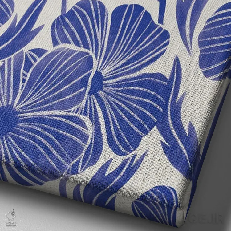 تابلو مینیمال خانه روستایی سرسبز اثر دبورا کوریل - نمای نزدیک بافت بوم