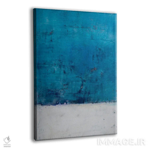 تابلو انتزاعی سفید برفی اثر دب چانی - نمای پرسپکتیو محصول