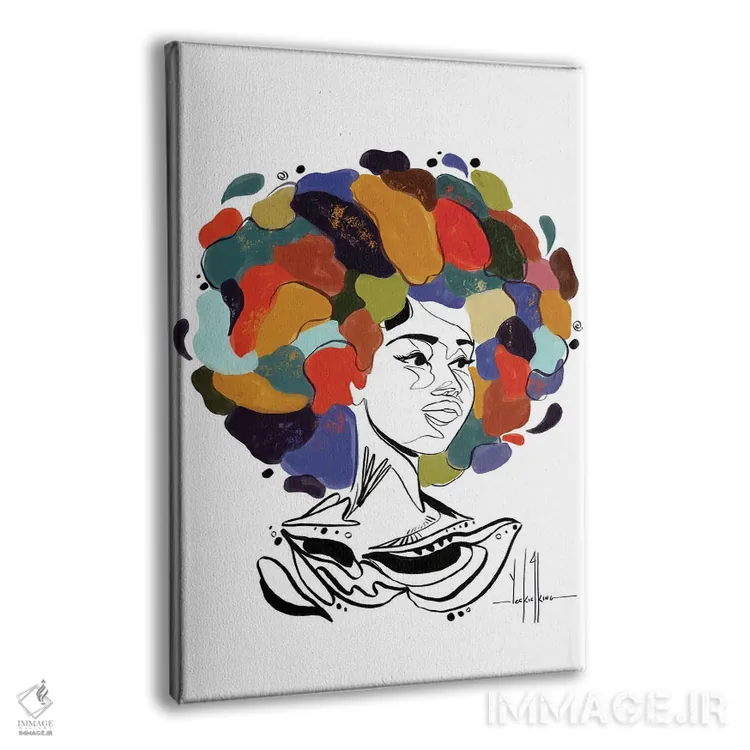 تابلو دکوراتیو آفرویا اثر دیوید کلمن جونیور - نمای پرسپکتیو محصول