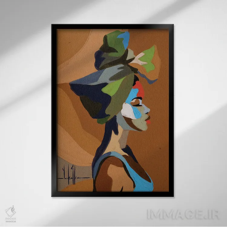 تابلو دکوراتیو یادگیرنده اثر دیوید کلمن جونیور - نمای قابدار مشکی