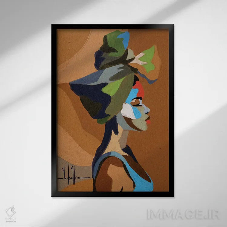 تابلو دکوراتیو یادگیرنده اثر دیوید کلمن جونیور - نمای قابدار مشکی