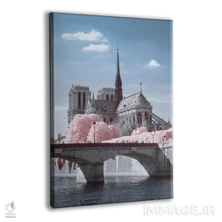 تابلو دکوراتیو نوتردام با فیلتر فروسرخ اثر دیوید کلاپ - نمای پرسپکتیو محصول
