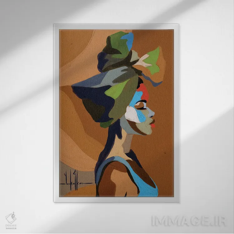 تابلو دکوراتیو یادگیرنده اثر دیوید کلمن جونیور - نمای قابدار سفید