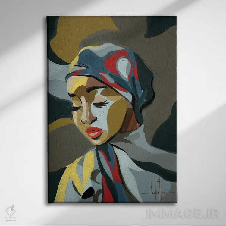 تابلو دکوراتیو بنیان اثر دیوید کلمن جونیور - نمای روبهرو روی دیوار