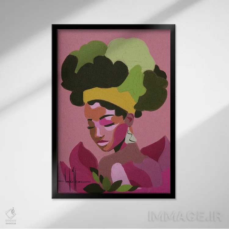 تابلو دکوراتیو اسموتی میوه های جنگلی اثر دیوید کلمن جونیور - نمای قابدار مشکی