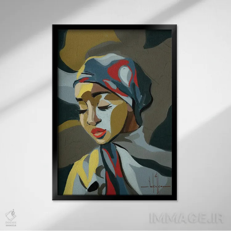 تابلو دکوراتیو بنیان اثر دیوید کلمن جونیور - نمای قابدار مشکی