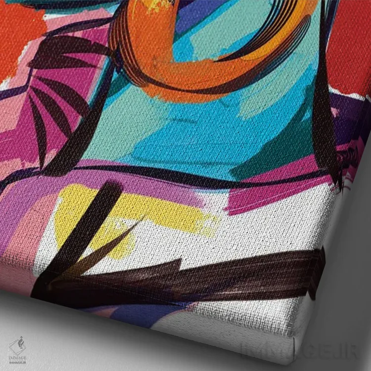 تابلو دکوراتیو کنترل اثر دیوید کلمن جونیور - نمای نزدیک بافت بوم