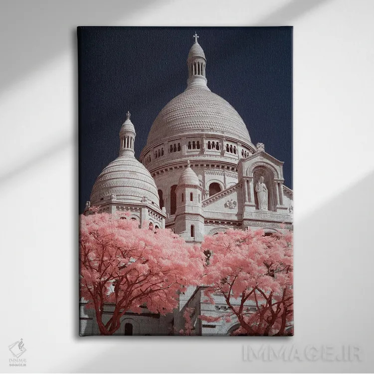 تابلو دکوراتیو ساگر کر با فیلتر فروسرخ ۲ اثر دیوید کلاپ - نمای روبهرو روی دیوار