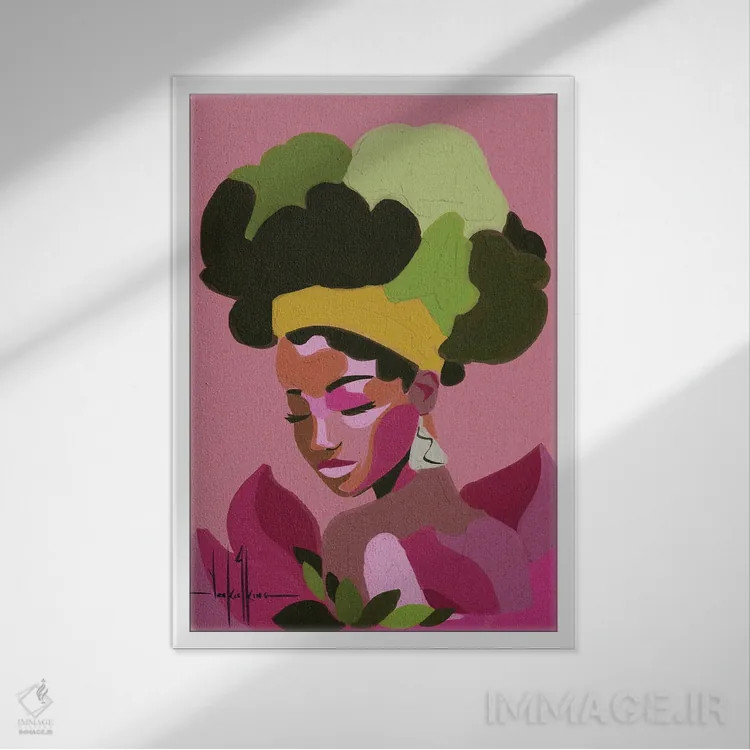 تابلو دکوراتیو اسموتی میوه های جنگلی اثر دیوید کلمن جونیور - نمای قابدار سفید