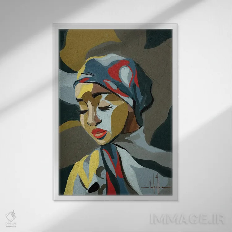 تابلو دکوراتیو بنیان اثر دیوید کلمن جونیور - نمای قابدار سفید