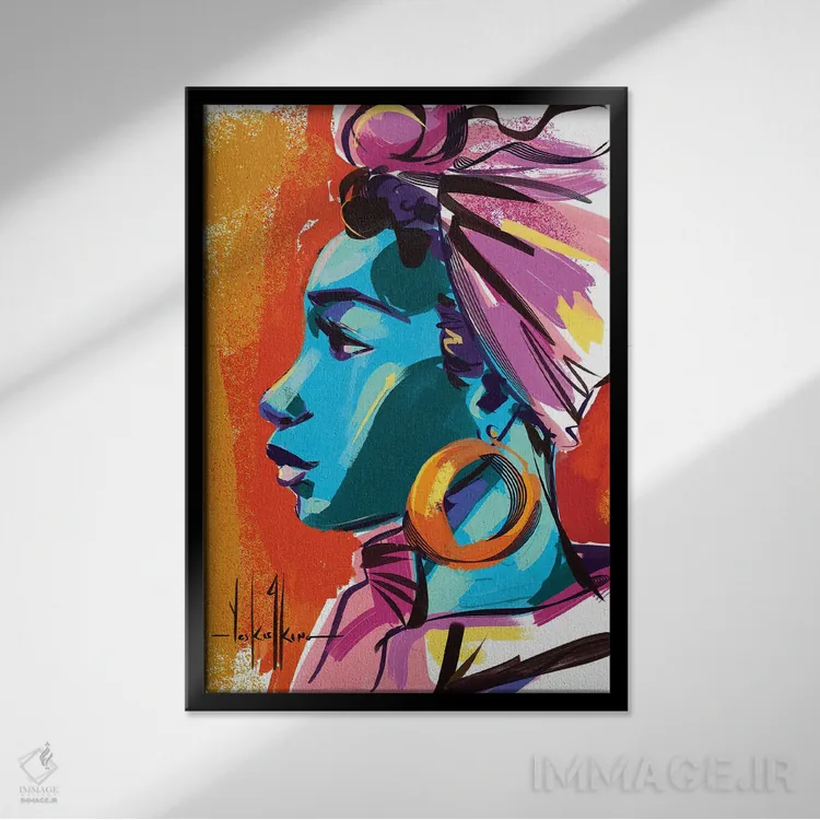 تابلو دکوراتیو کنترل اثر دیوید کلمن جونیور - نمای قابدار مشکی