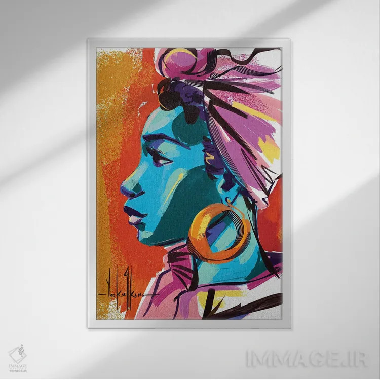 تابلو دکوراتیو کنترل اثر دیوید کلمن جونیور - نمای قابدار سفید