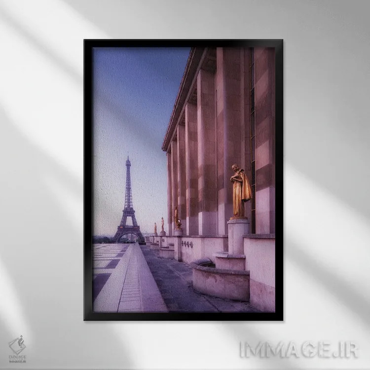 تابلو دکوراتیو تروکادرو اثر دیوید کلاپ - نمای قابدار مشکی