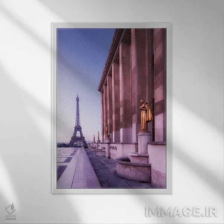 تابلو دکوراتیو تروکادرو اثر دیوید کلاپ - نمای قابدار سفید