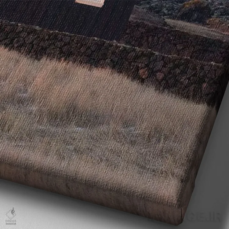 تابلو دکوراتیو کلیسای بودیر سنای فلزنس ایسلند ۶ اثر دیوید کلاپ - نمای نزدیک بافت بوم