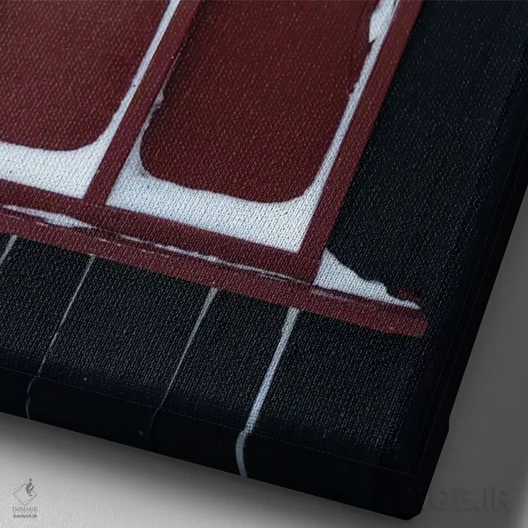 تابلو دکوراتیو هتل بودیر سنای فلزنس ایسلند ۱ اثر دیوید کلاپ - نمای نزدیک بافت بوم