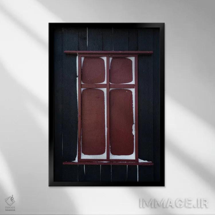 تابلو دکوراتیو هتل بودیر سنای فلزنس ایسلند ۱ اثر دیوید کلاپ - نمای قابدار مشکی