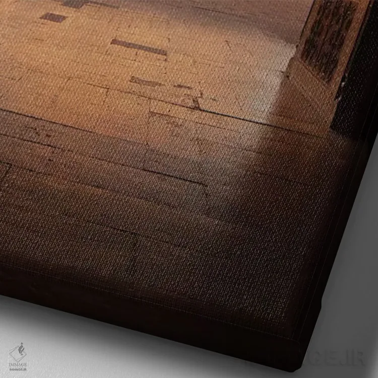 تابلو دکوراتیو تاج محل آگرا هند ۵ اثر دیوید کلاپ - نمای نزدیک بافت بوم
