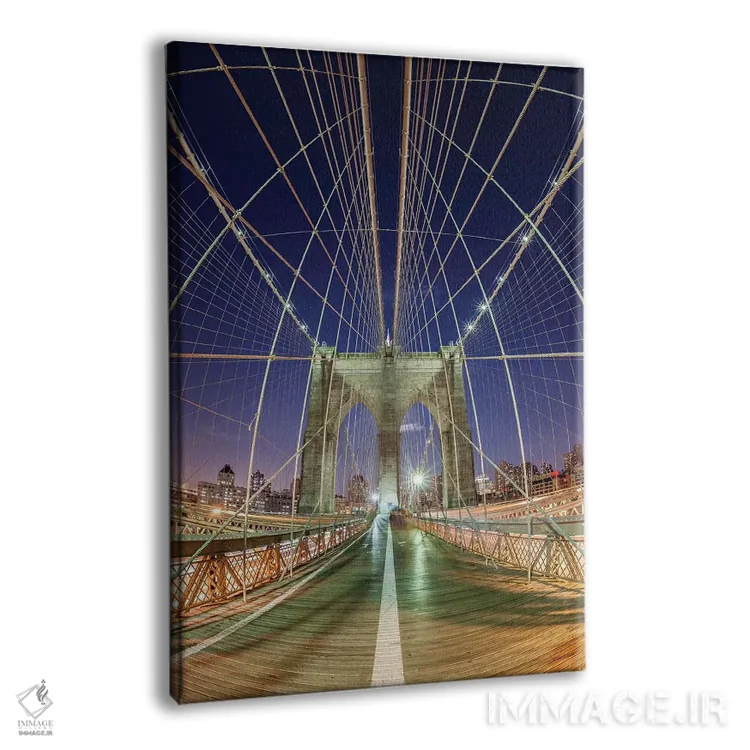 تابلو دکوراتیو پل بروکلین نیویورک ۷ اثر دیوید کلاپ - نمای پرسپکتیو محصول