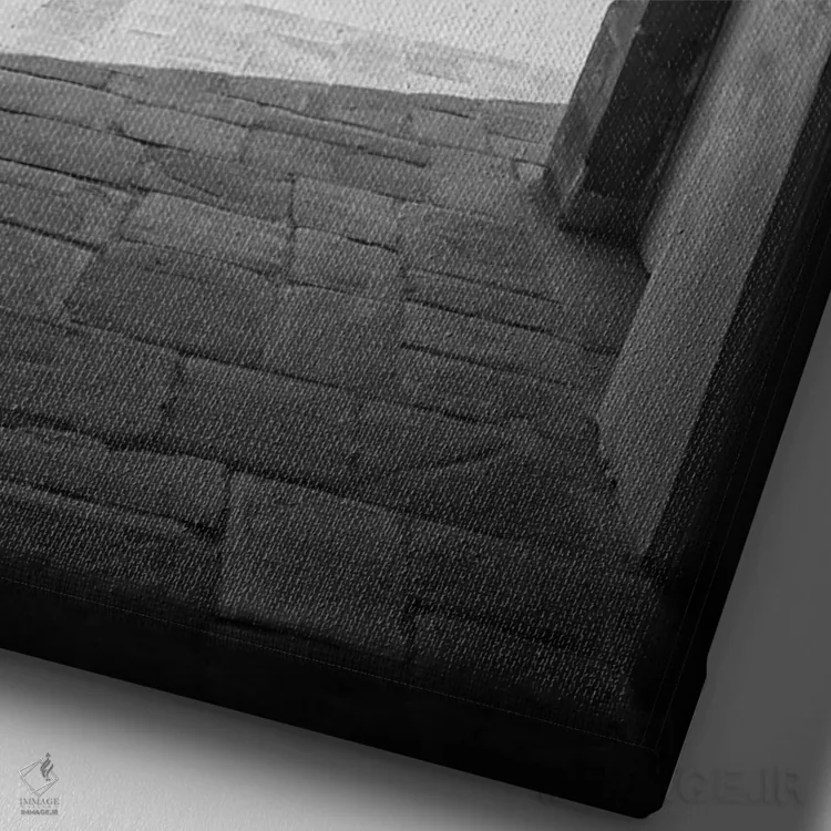 تابلو دکوراتیو مقبره همایون دهلی هند ۹ اثر دیوید کلاپ - نمای نزدیک بافت بوم