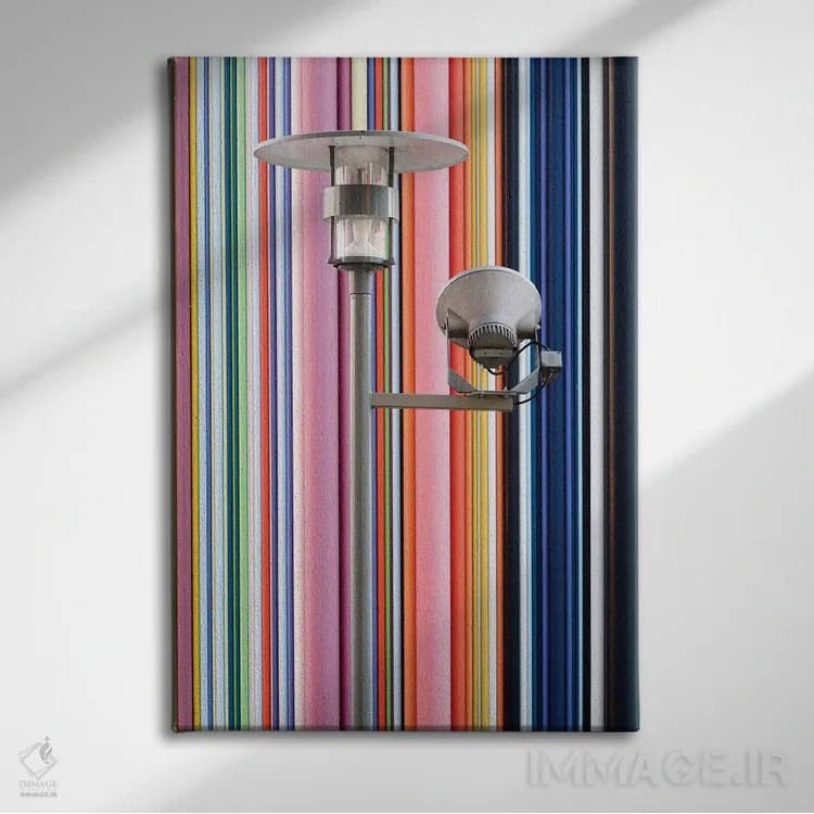 تابلو دکوراتیو لا دفانس پاریس ۴ اثر دیوید کلاپ - نمای روبهرو روی دیوار