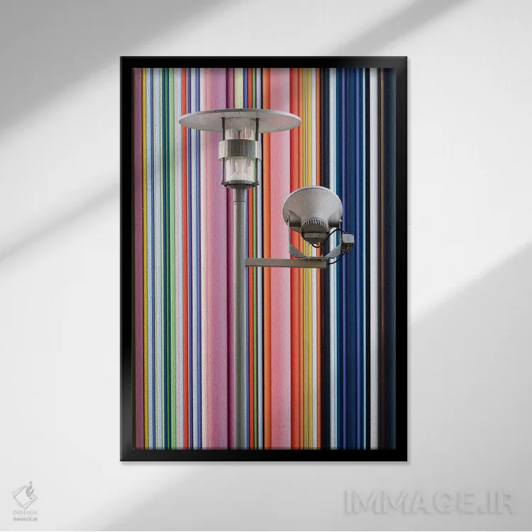 تابلو دکوراتیو لا دفانس پاریس ۴ اثر دیوید کلاپ - نمای قابدار مشکی