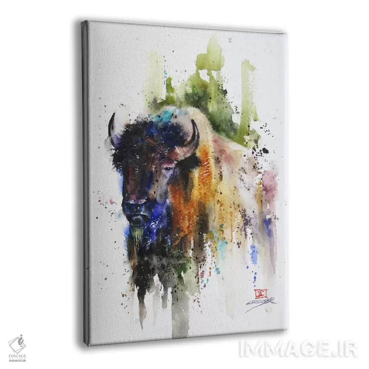 تابلو دکوراتیو یاک اثر باور کراوزر - نمای پرسپکتیو محصول