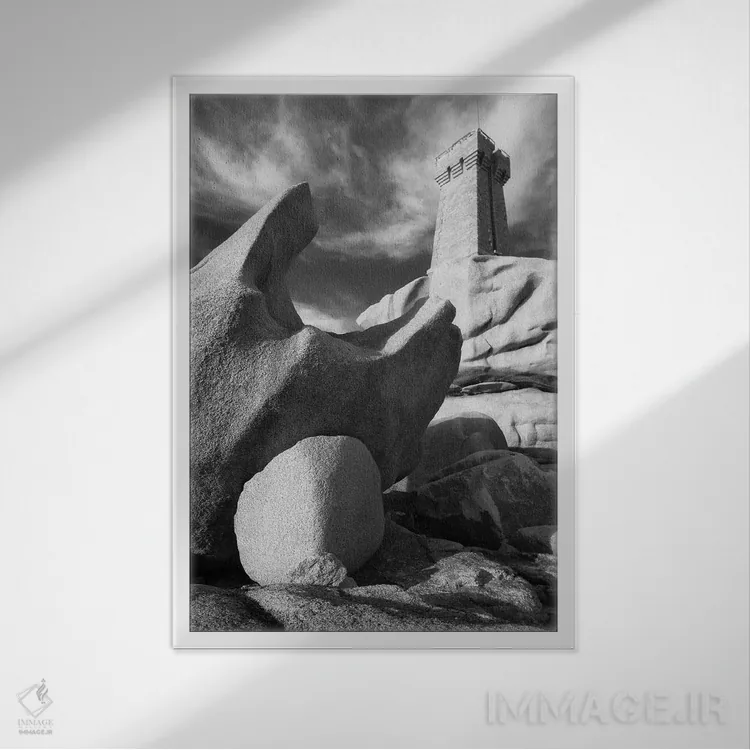 تابلو دکوراتیو برتانیا، پلومانک شماره سه اثر دیوید کلاپ - نمای قابدار سفید