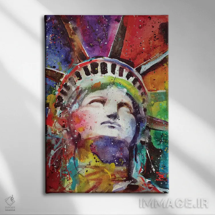 تابلو دکوراتیو تندیس آزادی اثر باور کراوزر - نمای روبهرو روی دیوار