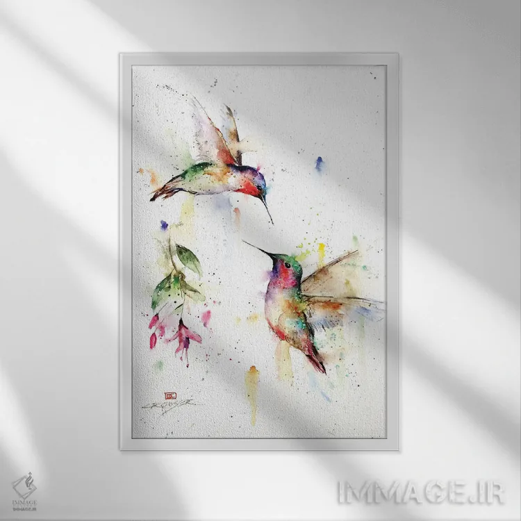 تابلو دکوراتیو محل ملاقات اثر باور کراوزر - نمای قابدار سفید