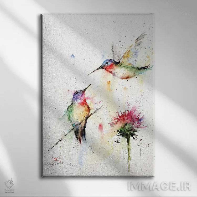 تابلو دکوراتیو ایستادن کوتاه اثر باور کراوزر - نمای روبهرو روی دیوار