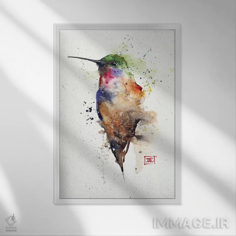 تابلو دکوراتیو توپاز اثر باور کراوزر - نمای قابدار سفید