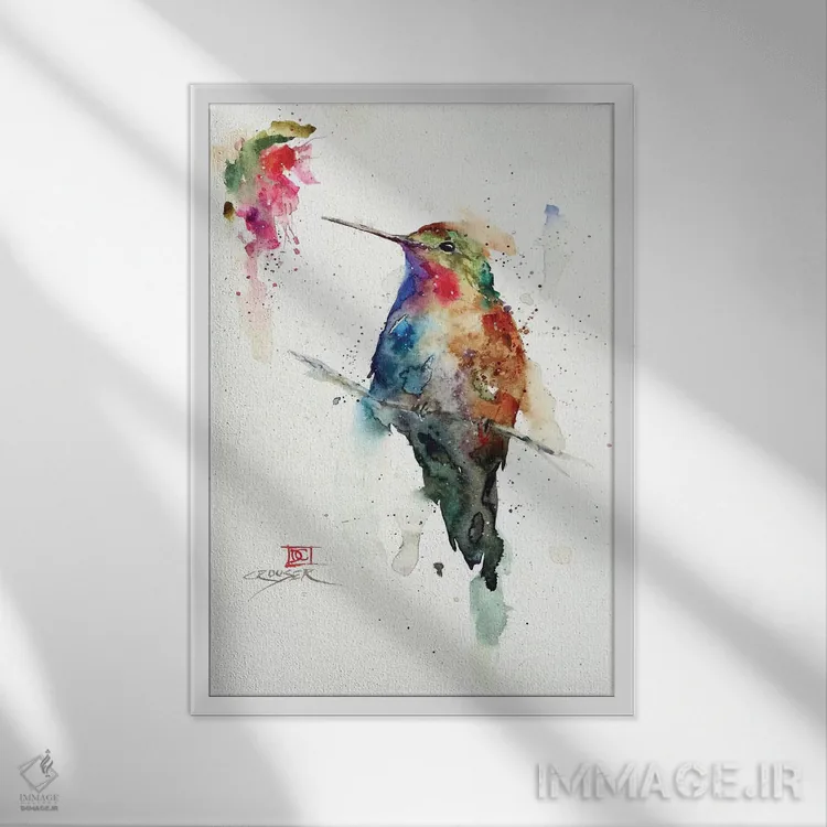 تابلو دکوراتیو عقیق اثر باور کراوزر - نمای قابدار سفید