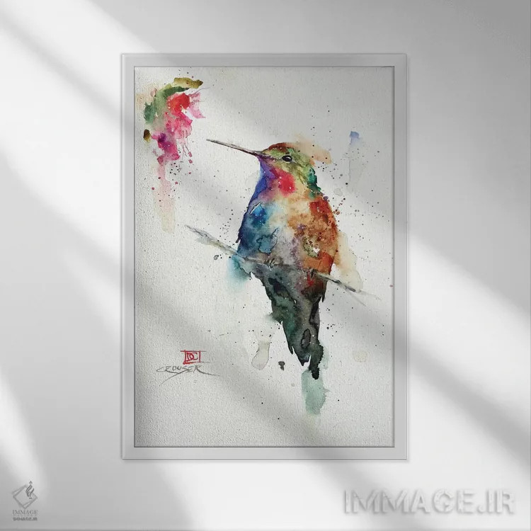 تابلو دکوراتیو عقیق اثر باور کراوزر - نمای قابدار سفید