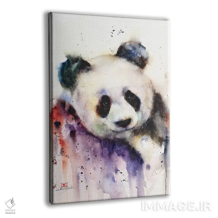 تابلو دکوراتیو پاندا اثر باور کراوزر - نمای پرسپکتیو محصول