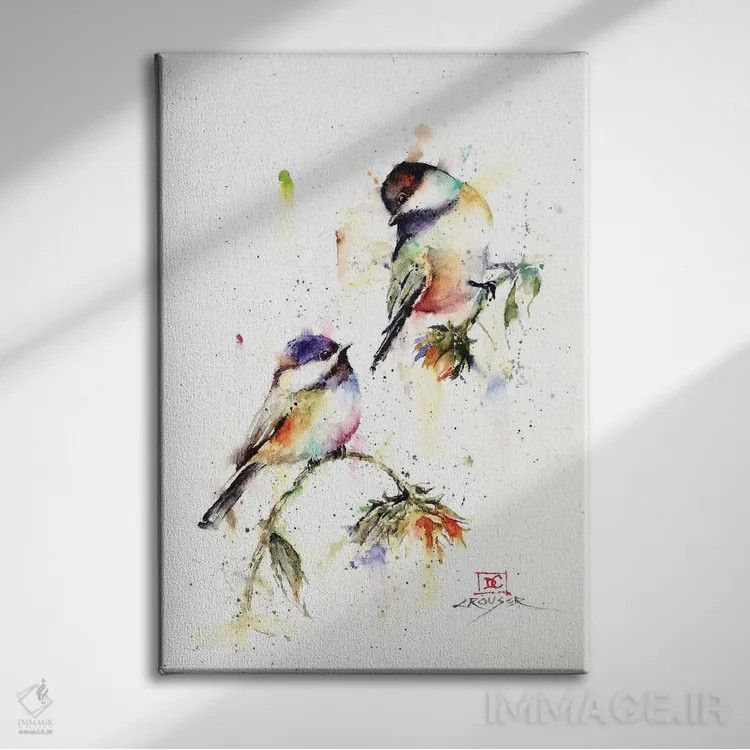 تابلو دکوراتیو فرود آمدن اثر باور کراوزر - نمای روبهرو روی دیوار