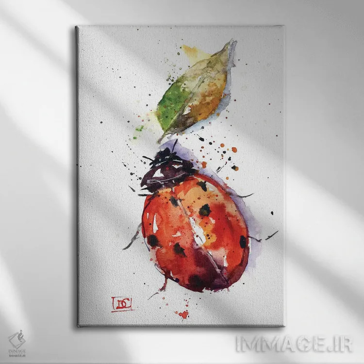 تابلو دکوراتیو کفشدوزک اثر باور کراوزر - نمای روبهرو روی دیوار