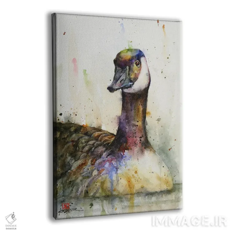 تابلو دکوراتیو غاز کانادایی اثر باور کراوزر - نمای پرسپکتیو محصول