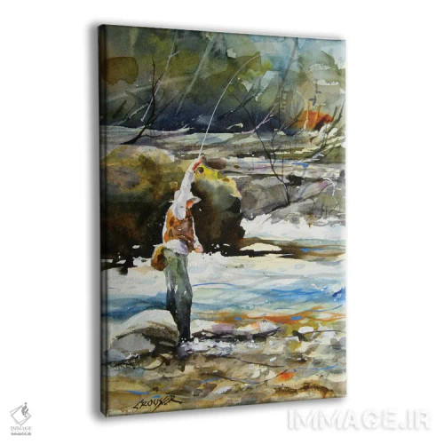 تابلو دکوراتیو در آب های تند اثر باور کراوزر - نمای پرسپکتیو محصول