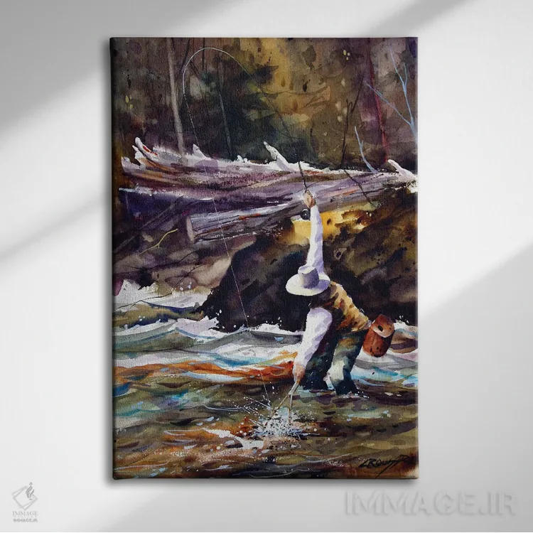 تابلو دکوراتیو نزدیک به هدف اثر باور کراوزر - نمای روبهرو روی دیوار