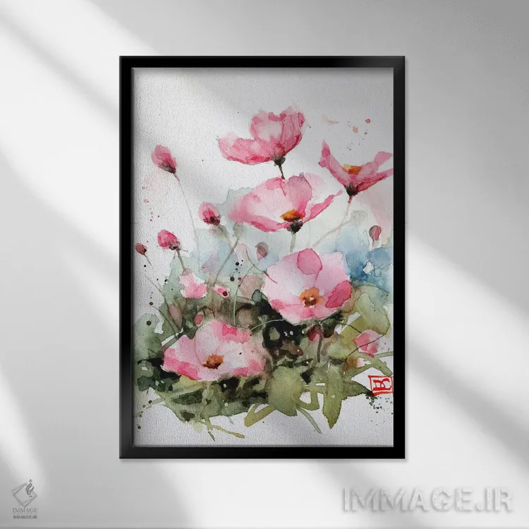 تابلو دکوراتیو کیهان اثر باور کراوزر - نمای قابدار مشکی