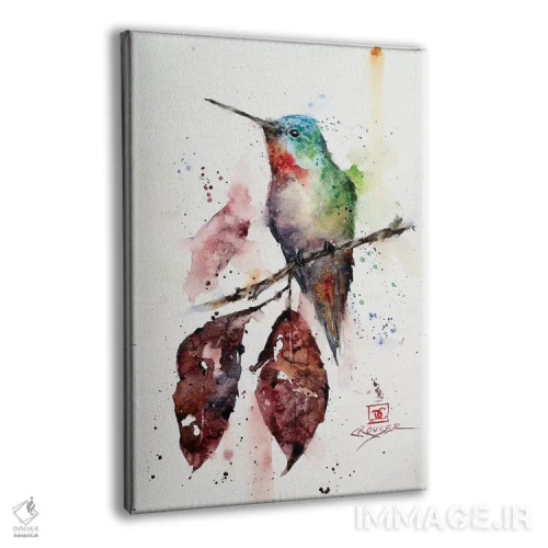 تابلو دکوراتیو مرغ مگس خوار پاییزی اثر باور کراوزر - نمای پرسپکتیو محصول