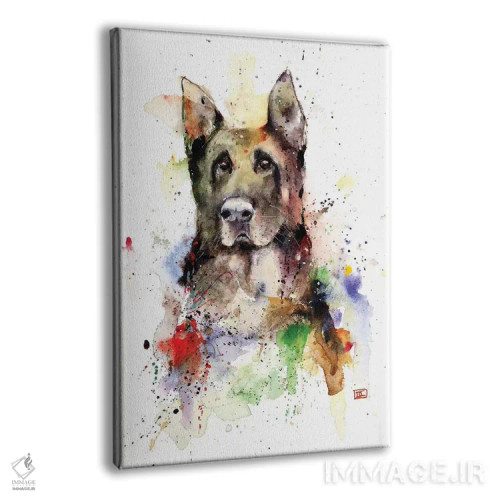 تابلو دکوراتیو سگ ژرمن شپرد اثر باور کراوزر - نمای پرسپکتیو محصول