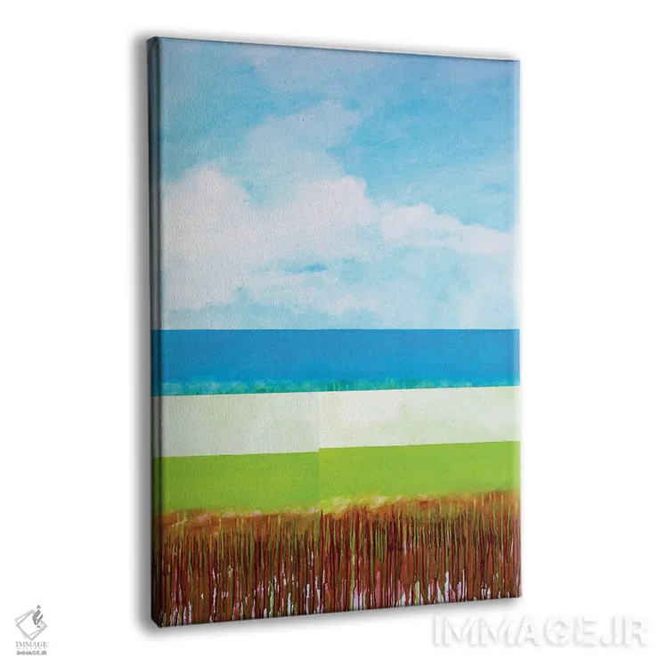 تابلو انتزاعی ساحل اثر دنیلا کارلتی - نمای پرسپکتیو محصول