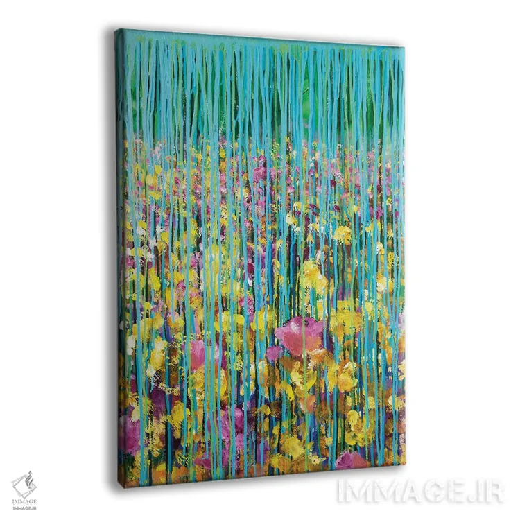 تابلو انتزاعی اوایل بهار اثر دنیلا کارلتی - نمای پرسپکتیو محصول