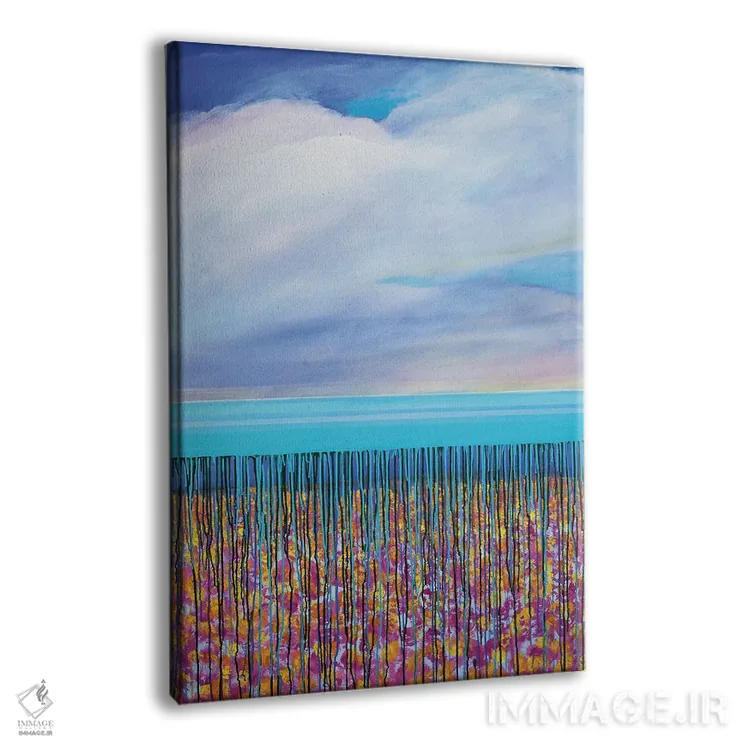 تابلو انتزاعی مد بالا I اثر دنیلا کارلتی - نمای پرسپکتیو محصول