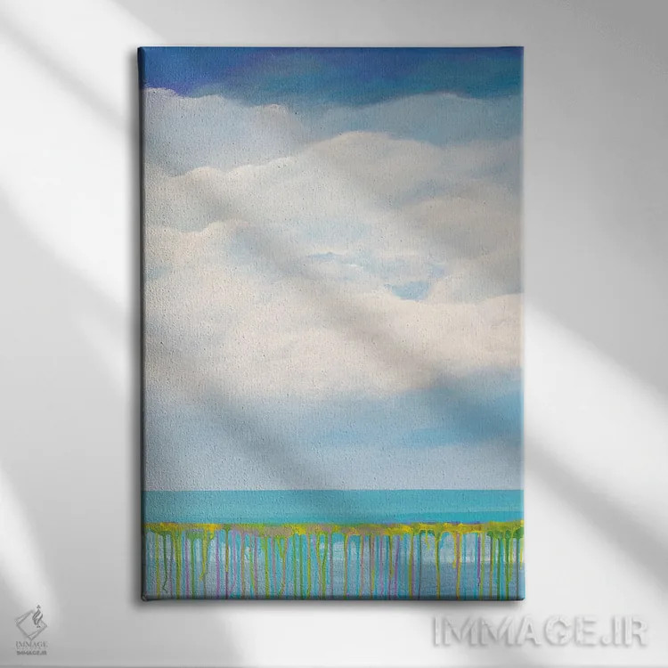 تابلو دکوراتیو دروازه ای به سوی آسمان I اثر دنیلا کارلتی - نمای روبهرو روی دیوار